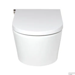 Douche WC RapoWash Basic Met Bidetspoeler En Afstandsbediening Rimless Wit 15 Douche WC RapoWash Basic Met Bidetspoeler En Afstandsbediening Rimless Wit -Badkamer Winkel douche wc rapowash basic wit detail4