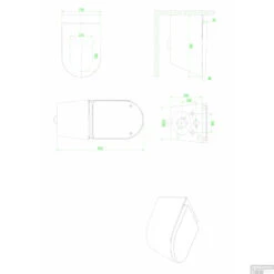 Douche WC Wiesbaden Vesta-ECO Randloos Wandcloset Wit -Badkamer Winkel douche wc wiesbaden vesta eco randloos wandcloset wit 32.3620 tech