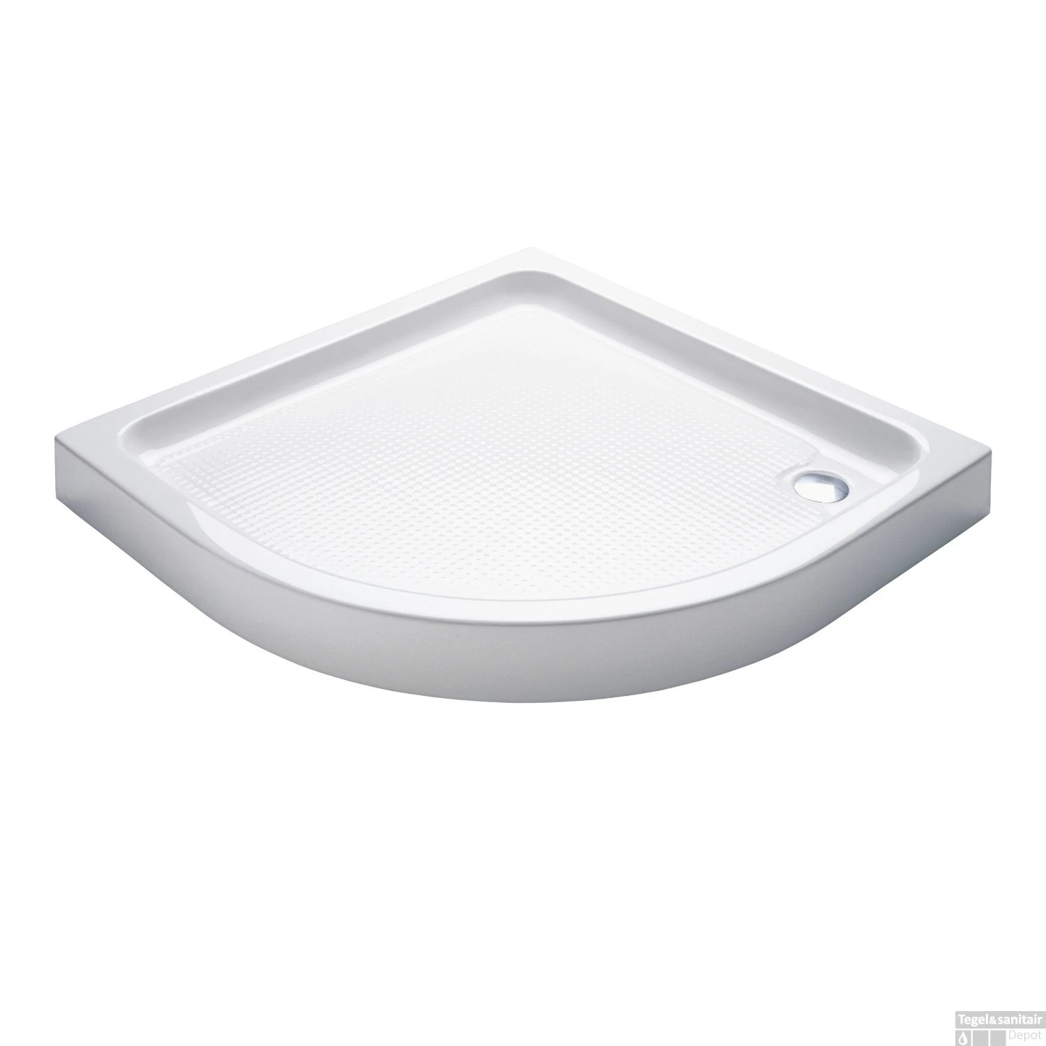 Douchebak Boss & Wessing Veroni Kwartrond 80x80cm Acryl Wit 1 Douchebak Boss & Wessing Veroni Kwartrond 80x80cm Acryl Wit