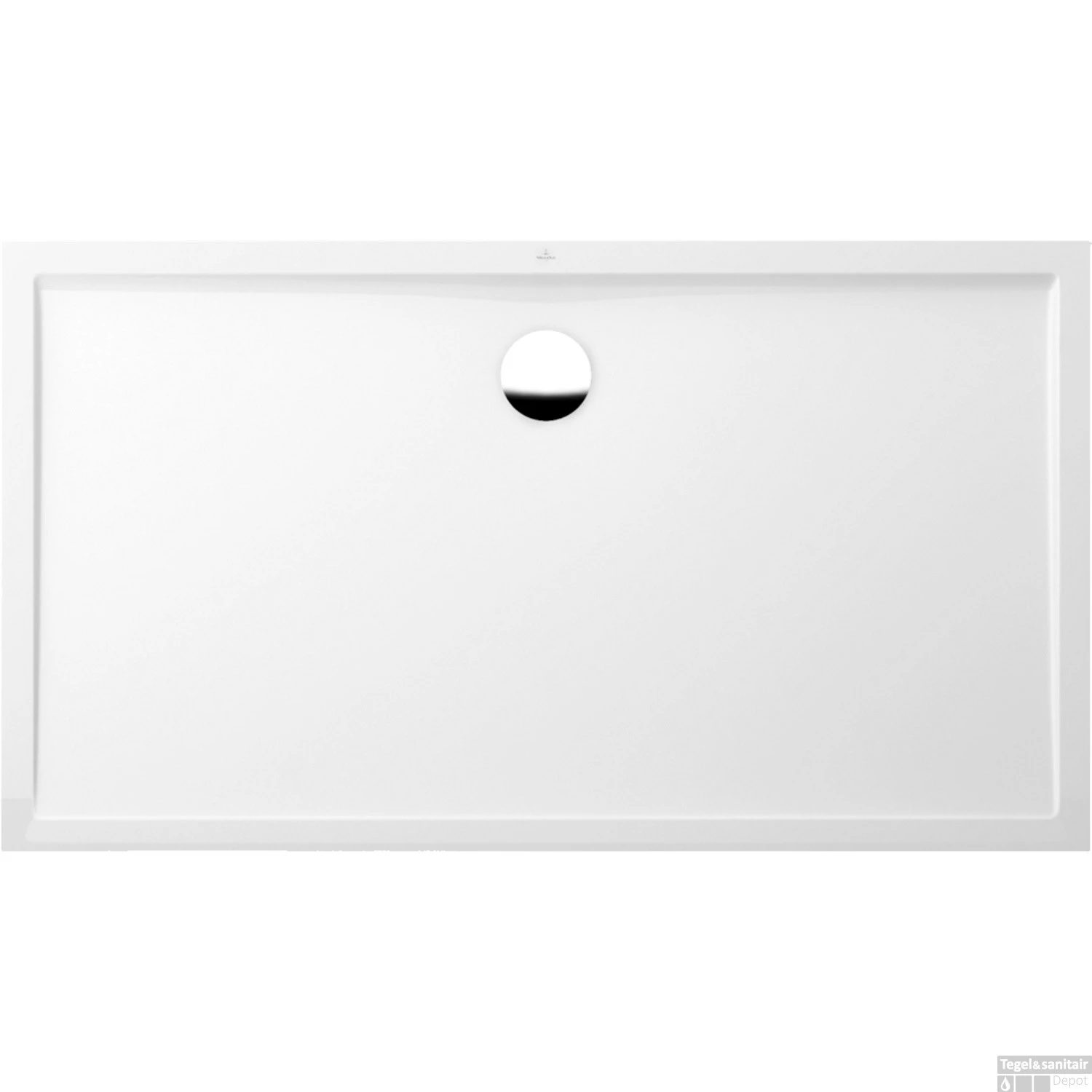 Douchebak Villeroy & Boch Futurion Flat Quaryl 160 X 90 CM Wit Alpin