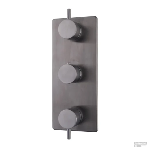 Douchekraan Inbouw Wiesbaden Caral Thermostatisch 3-Weg Gunmetal
