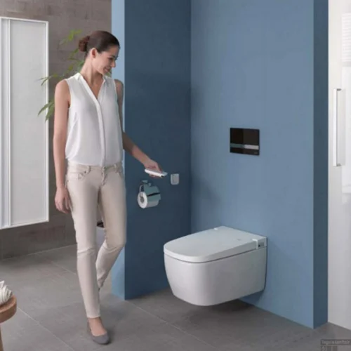 Douchewc VitrA V-care 1.1 Comfort V-Care Randloos Incl. Kinderfunctie & Ontkalkingsfunctie Bidetfunctie En Afstandsbediening -Badkamer Winkel douchewc zero v care metropole rimfree diepspoel 38x60cm wit 5674b0036104 4