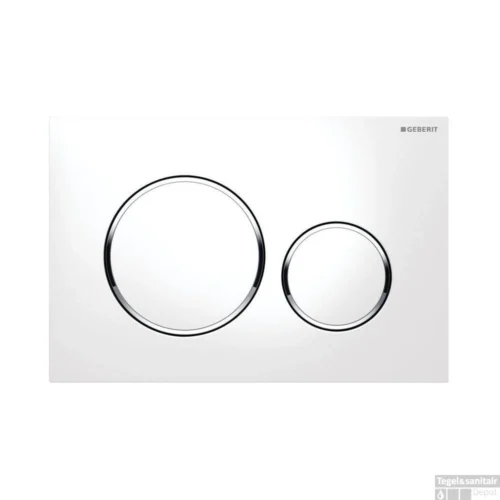Bedieningsplaat Geberit Sigma 20 DF Wit Met Chroom