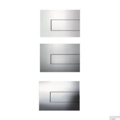 Urinoir Set Salenzi Hung Achterinlaat Mat Wit Met TECE Square Drukplaat Metaal -Badkamer Winkel drukplaten tece square metaal