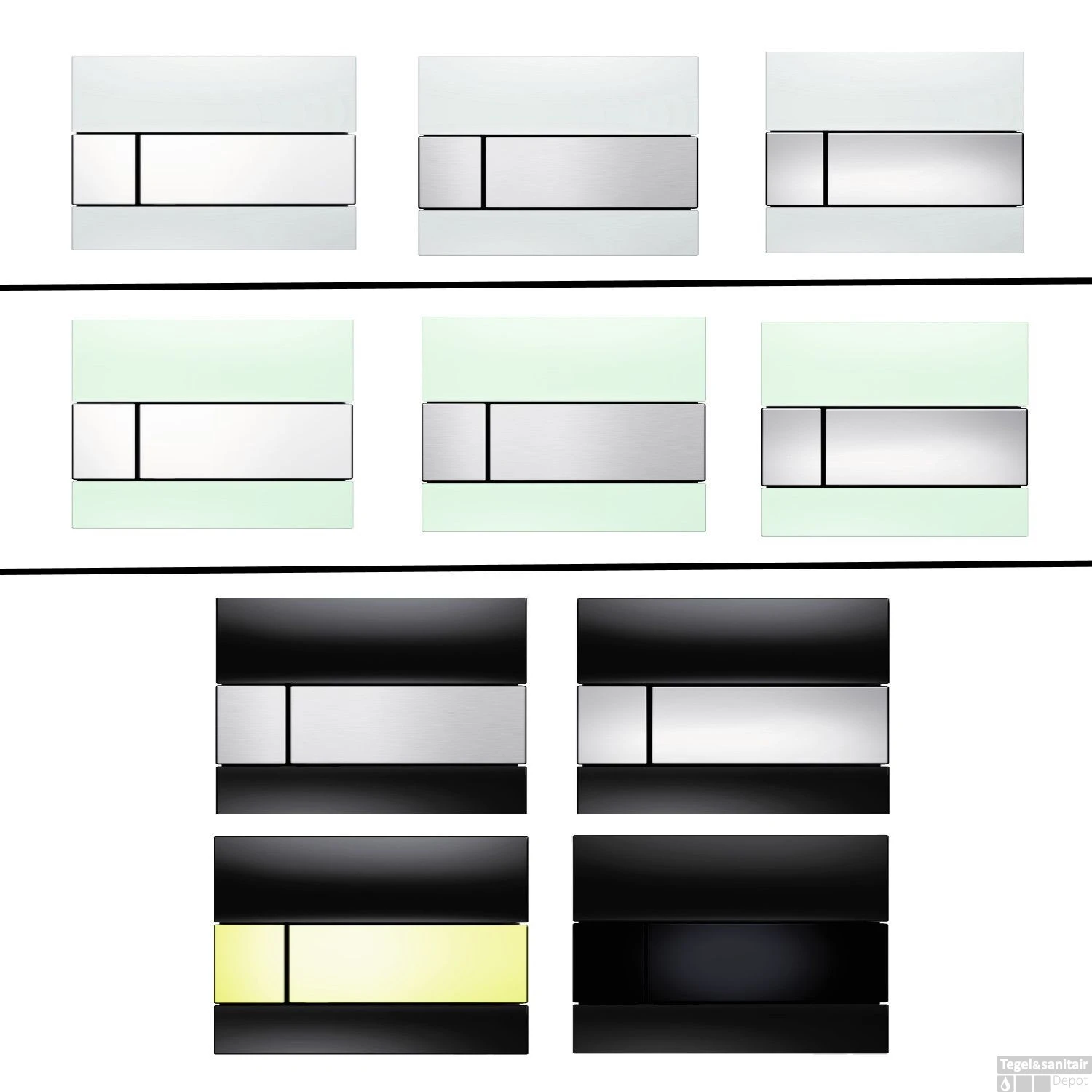 Urinoir Set Salenzi Hung Achterinlaat Mat Zwart Met TECE Square Drukplaat Glas 3 Urinoir Set Salenzi Hung Achterinlaat Mat Zwart Met TECE Square Drukplaat Glas - Afbeelding 3