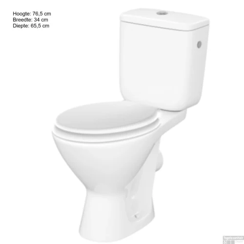 Duoblok Allibert Vito 76,5x65,5 Cm AO Wit -Badkamer Winkel duoblok allibert vito 76 5x65 5 cm ao wit tec