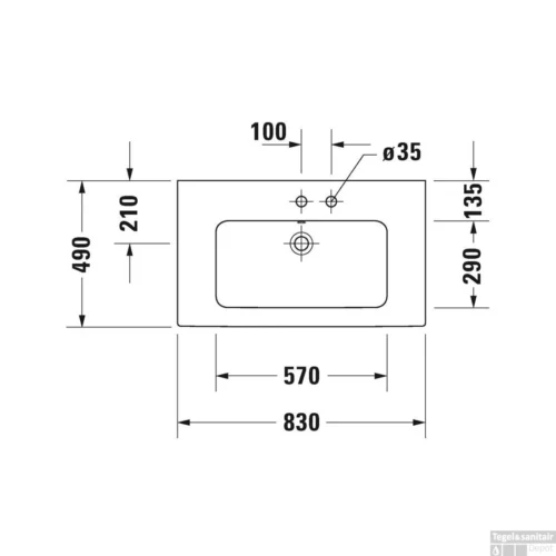 Duravit ME By Starck Meubelwastafel 83x49x18 Cm Keramiek Glanzend Wit -Badkamer Winkel duravit me by starck meubelwastafel 83x49x18 cm keramiek glanzend wit tech2