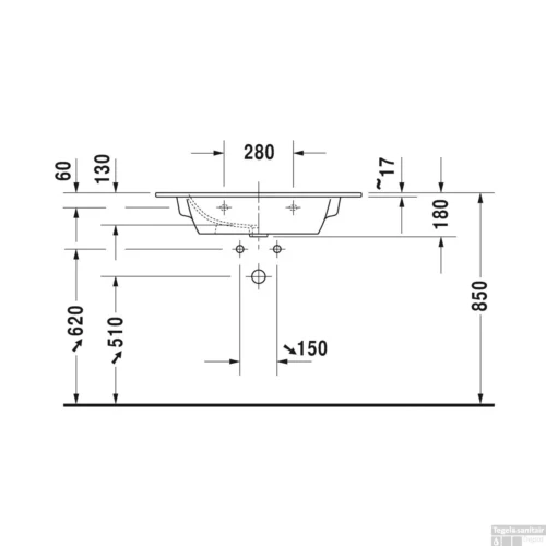 Duravit ME By Starck Meubelwastafel 83x49x18 Cm Keramiek Glanzend Wit -Badkamer Winkel duravit me by starck meubelwastafel 83x49x18 cm keramiek glanzend wit tech3