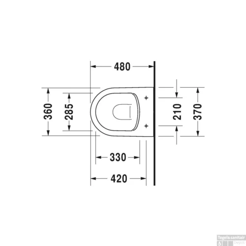 Duravit ME By Starck Wandcloset Compact Diepspoel 37x48x35 Cm Keramiek Glanzend Wit -Badkamer Winkel duravit me by starck wandcloset compact diepspoel 37x48x35 cm keramiek glanzend wit tech