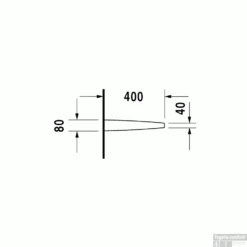 Duravit Starck 3 Urinoir Scheidingswand 8x40x70.5 Cm Keramiek Wit -Badkamer Winkel duravit starck 3 urinoir scheidingswand 8x40x70.5 cm keramiek wit tech
