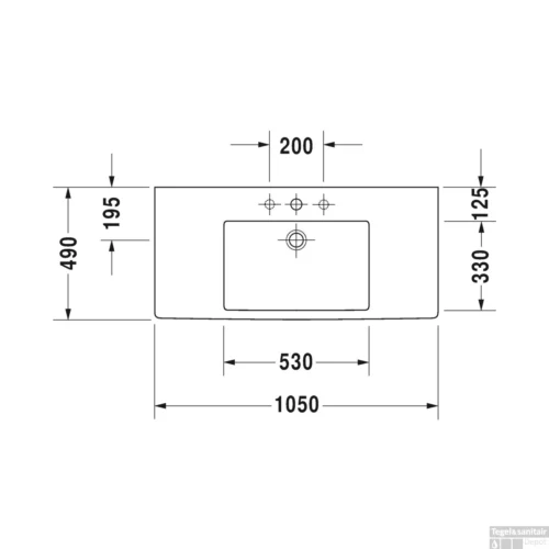 Duravit Vero Meubelwastafel 105x49x17 Cm Keramiek Glanzend Wit -Badkamer Winkel duravit vero meubelwastafel 105x49x17 cm keramiek glanzend wit tech