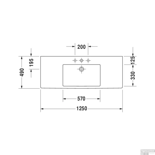 Duravit Vero Meubelwastafel 125x49x17 Cm Keramiek Glanzend Wit -Badkamer Winkel duravit vero meubelwastafel 125x49x17 cm keramiek glanzend wit tech