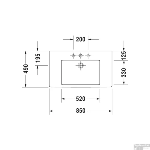 Duravit Vero Meubelwastafel 85x49x17 Cm Keramiek Glanzend Wit -Badkamer Winkel duravit vero meubelwastafel 85x49x17 cm keramiek glanzend wit tech