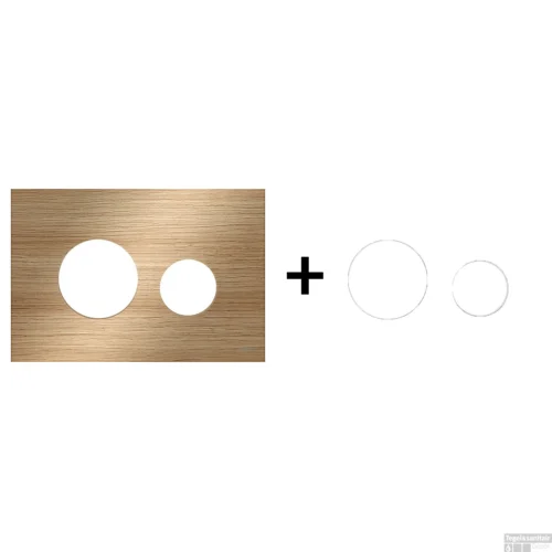 Drukplaat Front En Toetsen TECE Loop Voor WC-Bediening Eikenhout -Badkamer Winkel eikenhout bacterieelwit