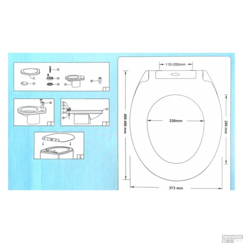 Toiletzitting Eisl Super Slim Softclose Quick Release RVS Scharnieren Wit -Badkamer Winkel eisl super slim toiletzitting techjpg