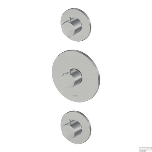 Inbouw Thermostaat Lagoo Garda Met 2-weg Omstel En Stopkraan Geborsteld Nikkel