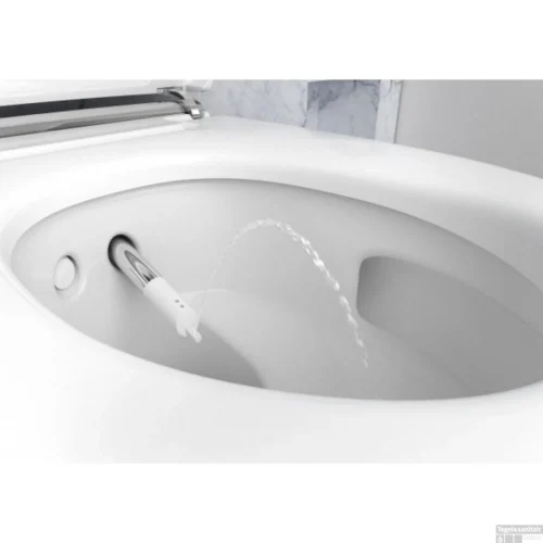 Douchewc Geberit Aquaclean Mera Comfort Met Geurafzuiging Warme Luchtdroging En Ladydouche Met Softclose En Deksel Chroom -Badkamer Winkel geberit aquaclean mera comfort wandcloset douche wc chroom 5