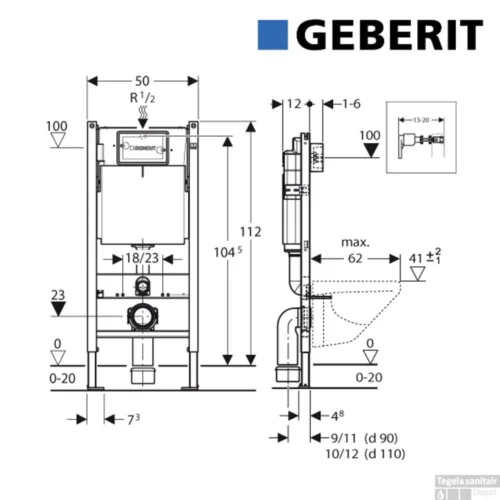 Geberit UP100 Toiletset Wandcloset Salenzi Civita Mat Roze Met Delta 21 Drukplaat -Badkamer Winkel geberit up100 toiletset wandcloset salenzi civita mat roze met delta 21 drukplaat 10