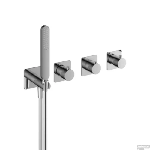 Inbouw Thermostaatkraan Hotbath Gal Voor Bad En Douche Met 2 Stopkranen Zonder Uitloop Chroom