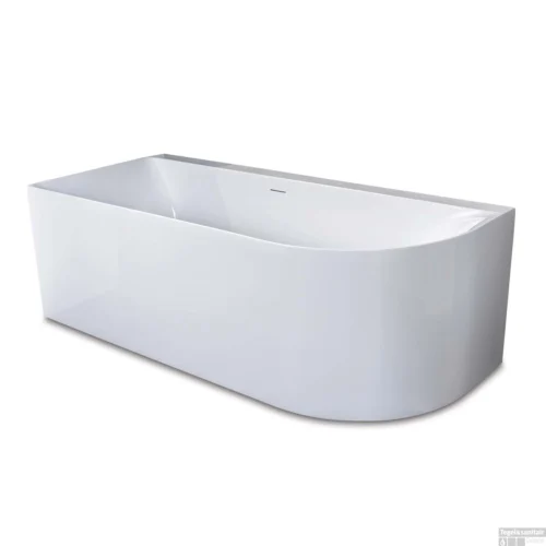 Half Vrijstaand Hoekbad Links Luca Sanitair Primo Acryl 180x80x60 Cm Glans Wit (inclusief Afvoer En Sifon)
