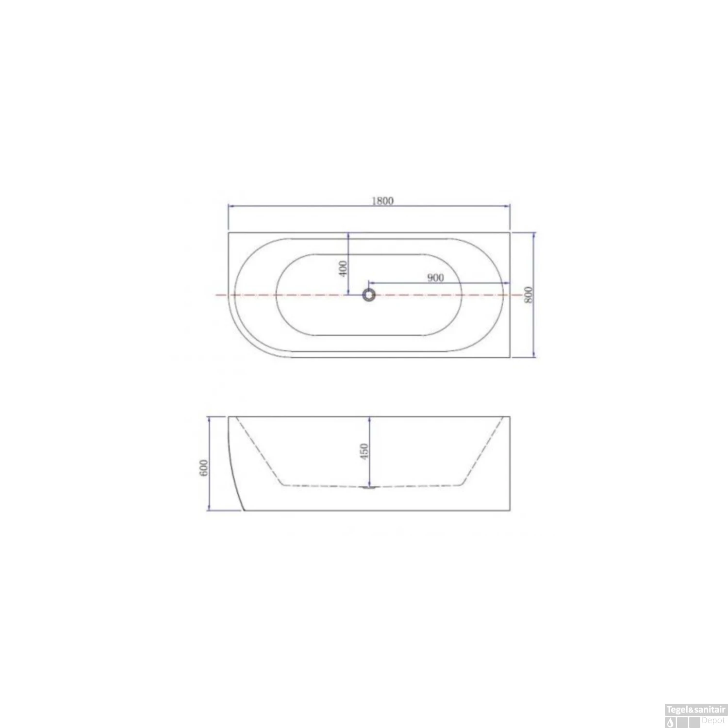 Hoekbad Whirlpool Wiesbaden Corner 180x80x58 Cm Luchtsysteem Met Gunmetal Jets En Waste Rechts Wit - Afbeelding 3