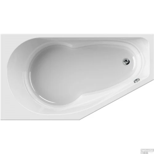 Inbouw Hoekbad Wisa Tirano 160x90x47.5 Cm Links Wit