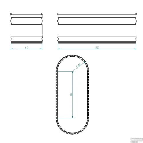 Tankkd IJsbad | Green Label Oval | 152x61x61cm | Aluminium -Badkamer Winkel ijsbad tankkd green label oval 152x61x61 cm aluminium tech 2