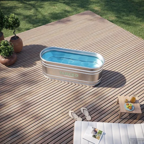 Badkamer Winkel -Badkamer Winkel ijsbad tankkd green label oval 183x61x61 cm aluminium sfeer 2