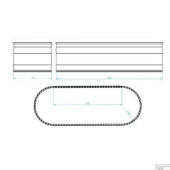Tankkd IJsbad | Green Label Oval | 210x60x75cm | Aluminium -Badkamer Winkel ijsbad tankkd green label oval 213x61x76 cm aluminium tech