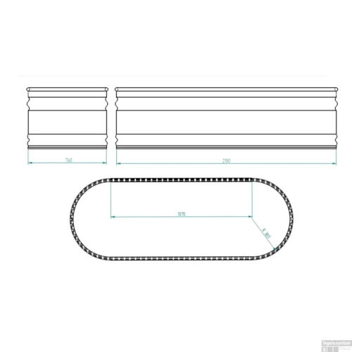 Tankkd IJsbad | Green Label Oval | 210x60x75cm | Aluminium -Badkamer Winkel ijsbad tankkd green label oval 213x61x76 cm aluminium tech