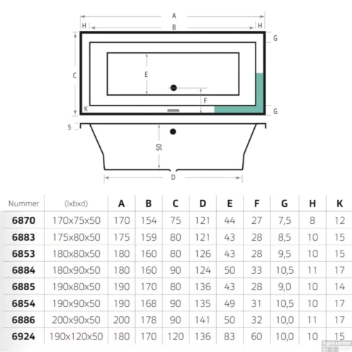Ligbad Xenz Society 190x80x50 Cm Inbouw Acryl Créme -Badkamer Winkel ligbad xenz society 190x80x50 cm inbouw acryl cr me 6885 14 tech