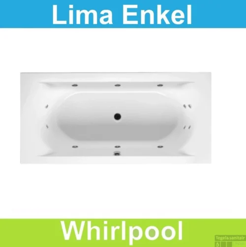Ligbad Riho Lima 200x90 Cm Whirlpool Enkel Systeem