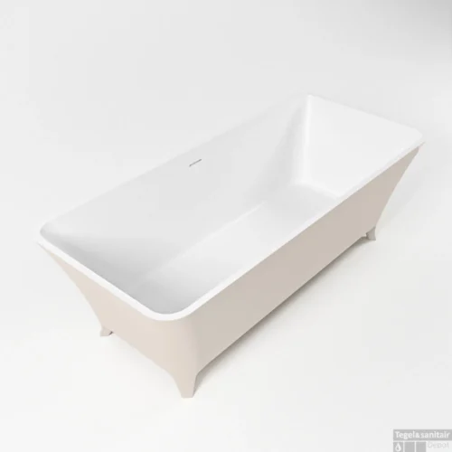 LUNDY Vrijstaand Bad 170x75cm Kleur Linen / Talc