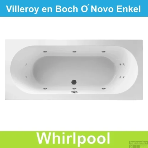 Ligbad Villeroy & Boch O.novo 190x90 Cm Balboa Whirlpool Systeem Enkel