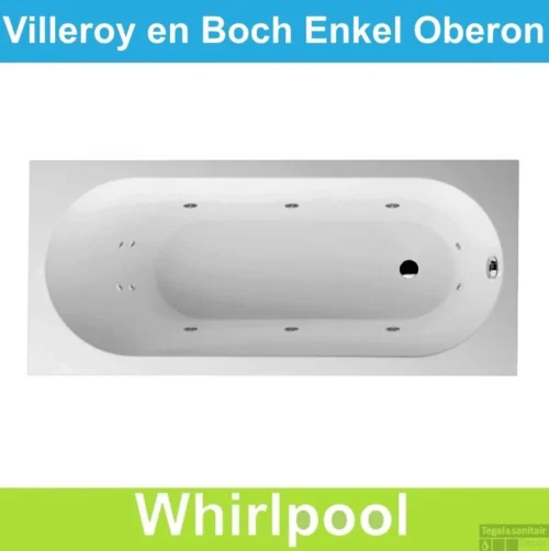 Ligbad Villeroy & Boch Oberon 170x70 Cm Balboa Whirlpool Systeem Enkel