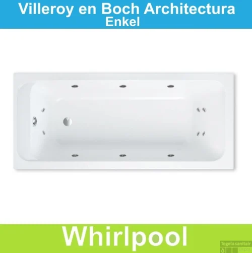 Ligbad Villeroy & Boch Architectura 140x70 Cm Balboa Whirlpool Systeem Enkel