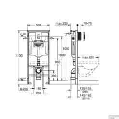Aktie Toiletset Grohe Rapid SL Met Basic Smart Pot En Skate Air Drukplaat 14 Aktie Toiletset Grohe Rapid SL Met Basic Smart Pot En Skate Air Drukplaat -Badkamer Winkel reservoir grohe rapid sl 38722001 tech