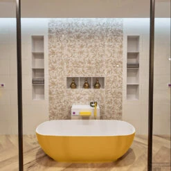 ROCK Vrijstaand Bad 170x70cm Kleur Ocher / Talc 13 ROCK Vrijstaand Bad 170x70cm Kleur Ocher / Talc -Badkamer Winkel rock 2 00014