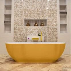 ROCK Vrijstaand Bad 170x70cm Kleur Ocher / Talc 15 ROCK Vrijstaand Bad 170x70cm Kleur Ocher / Talc -Badkamer Winkel rock 4 00014