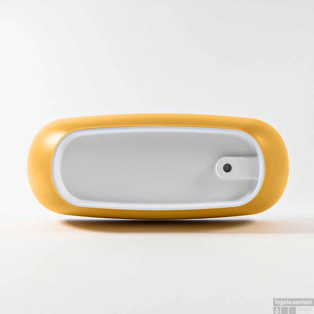 ROCK Vrijstaand Bad 170x70cm Kleur Ocher / Talc 9 ROCK Vrijstaand Bad 170x70cm Kleur Ocher / Talc - Afbeelding 9