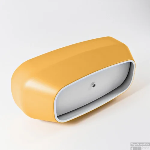 STONE Vrijstaand Bad 170x75cm Kleur Ocher / Talc -Badkamer Winkel stone google 2 00014