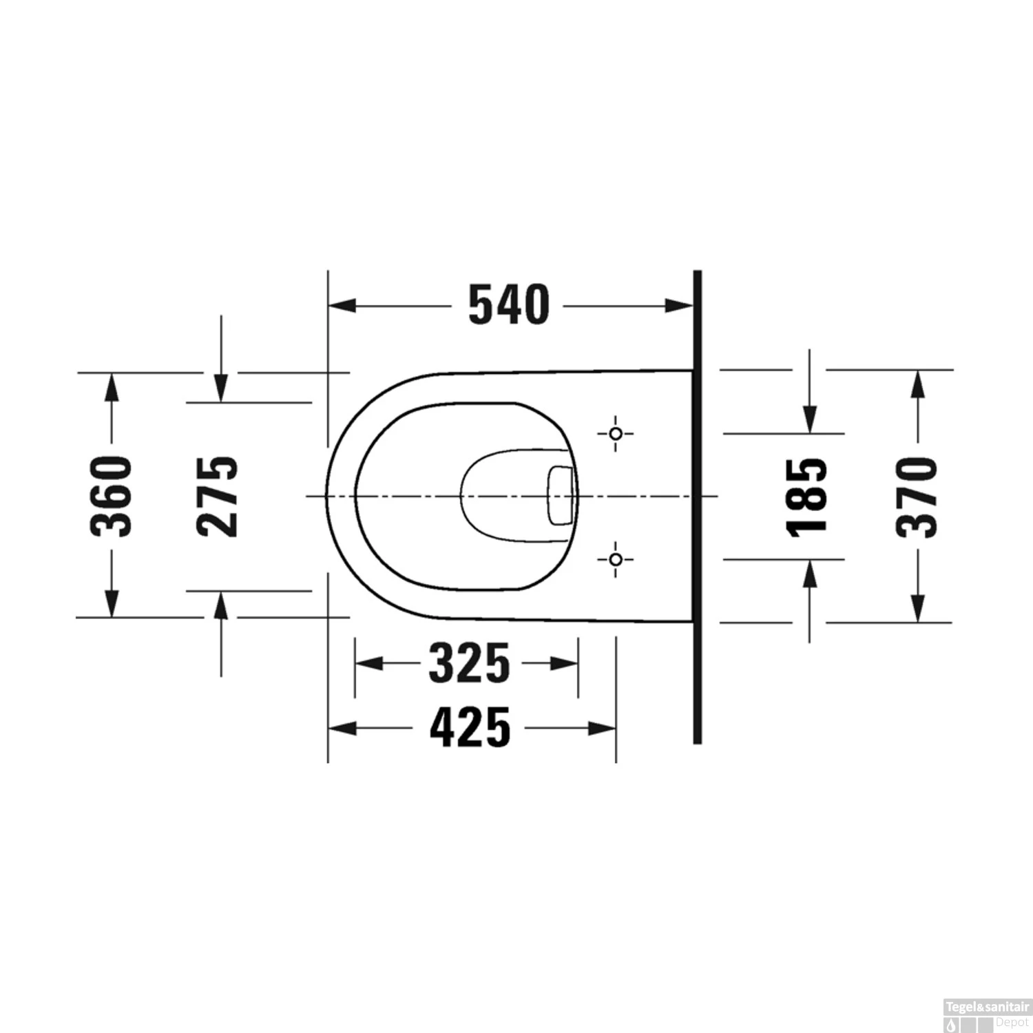 Toilet Duravit D-Neo Wand Rimless Diepspoel 54 Cm Hoogglans Wit 10 Toilet Duravit D-Neo Wand Rimless Diepspoel 54 Cm Hoogglans Wit - Afbeelding 10