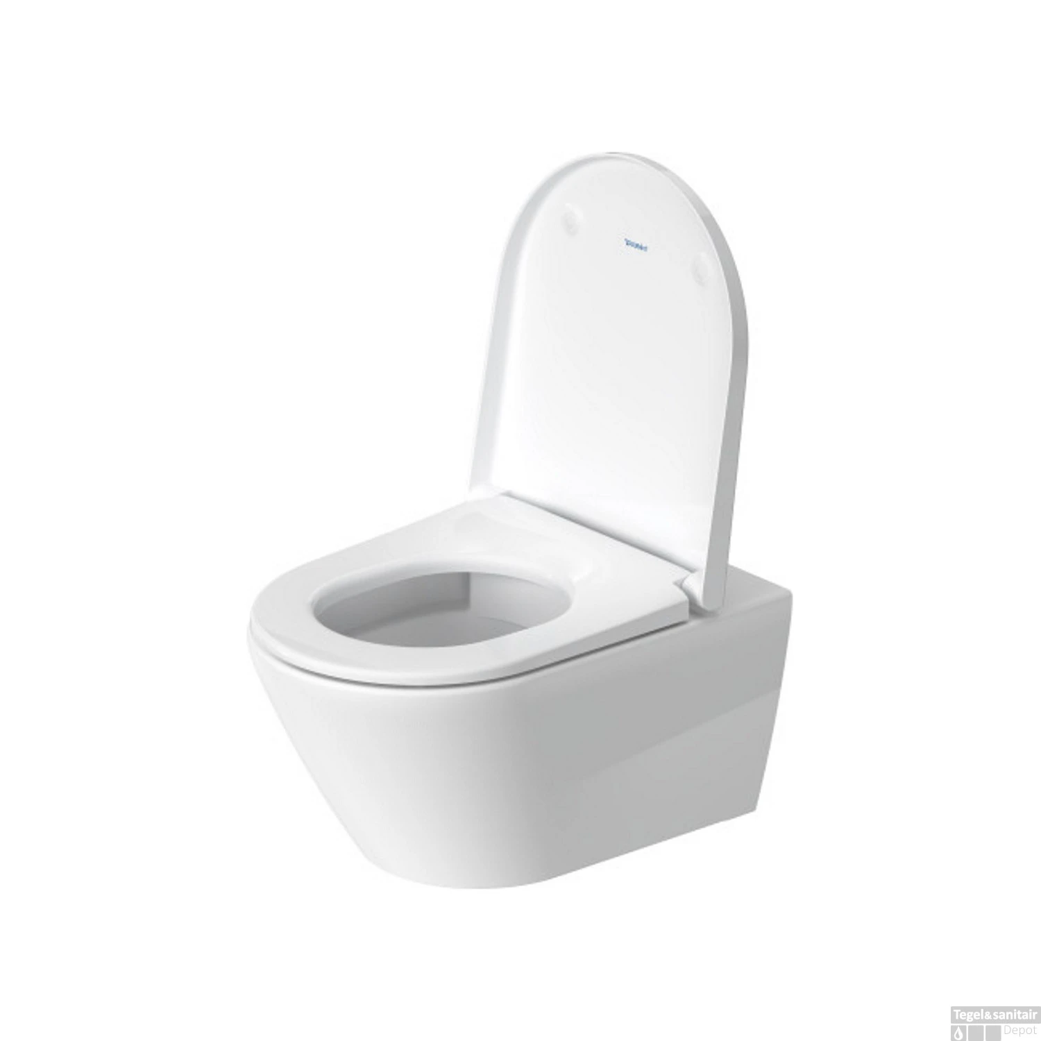 Toilet Duravit D-Neo Wand WonderGliss Rimless Diepspoel 54 Cm Durafix Hoogglans Wit - Afbeelding 2