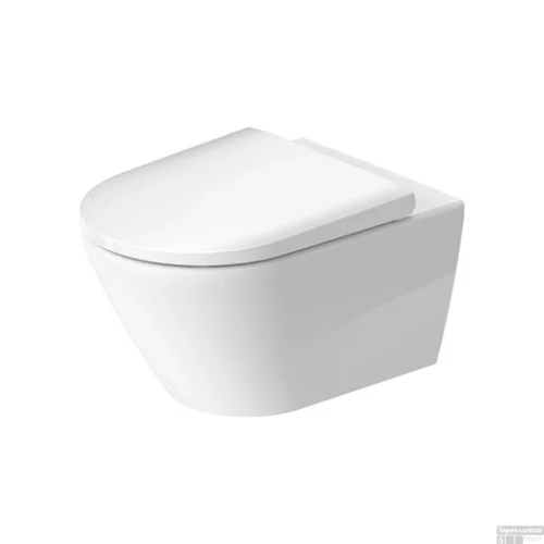 Toilet Duravit D-Neo Wand WonderGliss Rimless Diepspoel 54 Cm Durafix Hoogglans Wit