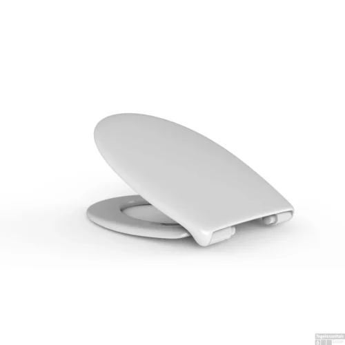 Toilet Zitting Van Marcke Haro Perca Softclose Take-off Thermoplast Wit