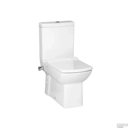 Toiletpot Staand Boss & Wessing Lara Met Bidet Met Kraan Achter Onder Aansluiting Wit