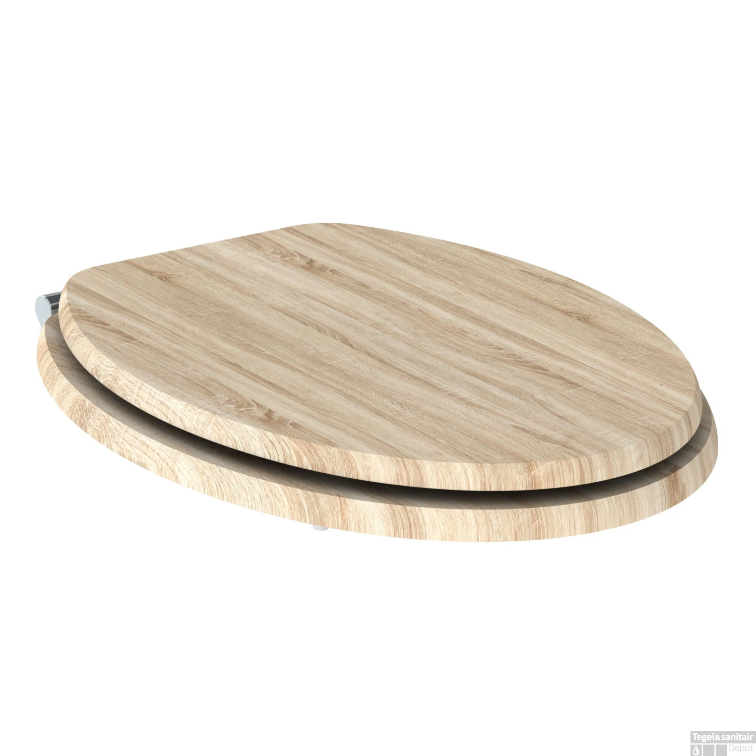 Toiletzitting Allibert Naturo 36,7x5x45 Cm Licht Eiken 2 Toiletzitting Allibert Naturo 36,7x5x45 Cm Licht Eiken - Afbeelding 2