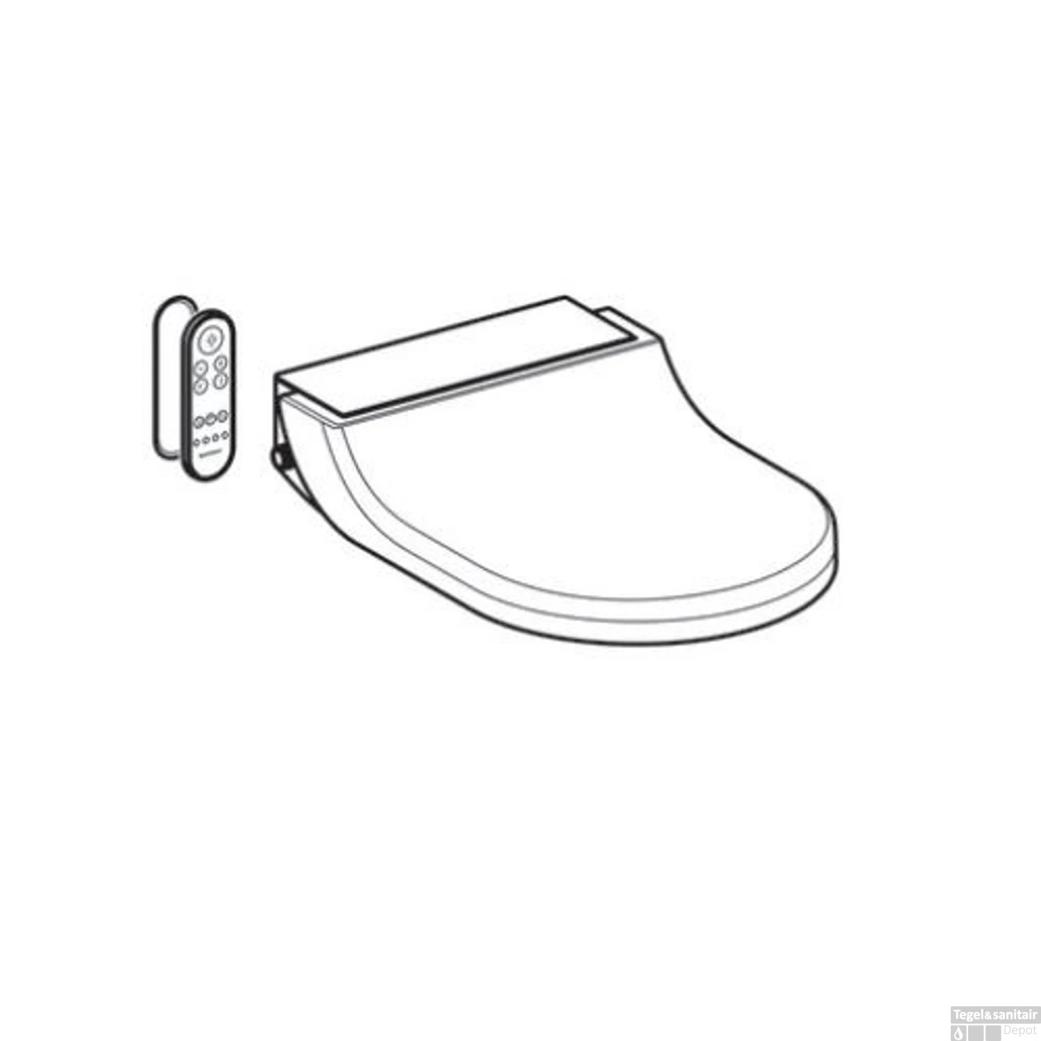 Toiletzitting Met Onderdouche Geberit AquaClean Tuma Comfort Alpien Wit 2 Toiletzitting Met Onderdouche Geberit AquaClean Tuma Comfort Alpien Wit - Afbeelding 2