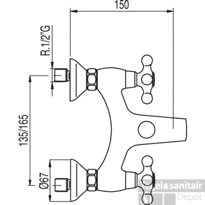 Tres Clasic-Tres Bad-Douchemengkraan 132774 Chroom 1 Tres Clasic-Tres Bad-Douchemengkraan 132774 Chroom