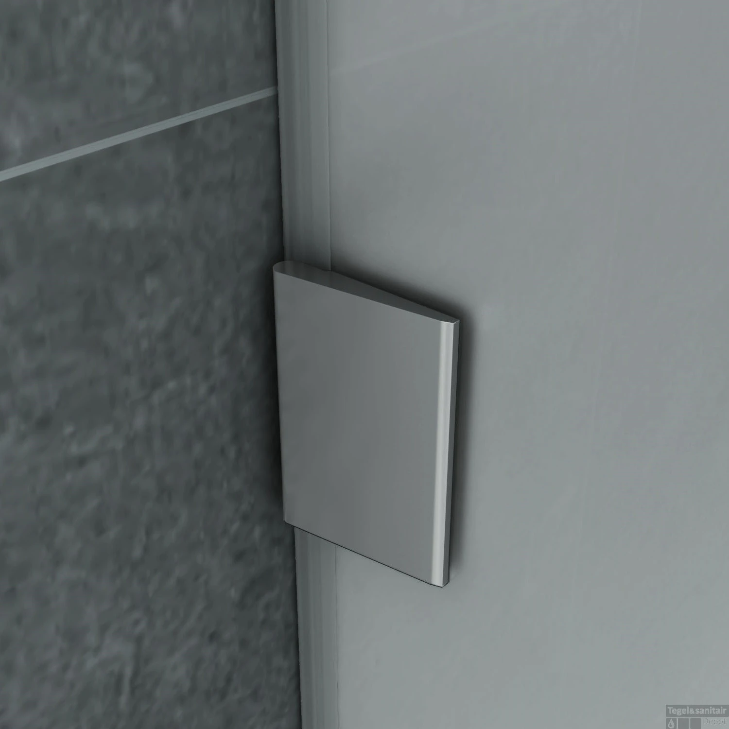 Urinoirscherm Schaamschot Boss & Wessing Perry 40x90 Cm Melkglas Wit 2 Urinoirscherm Schaamschot Boss & Wessing Perry 40x90 Cm Melkglas Wit - Afbeelding 2